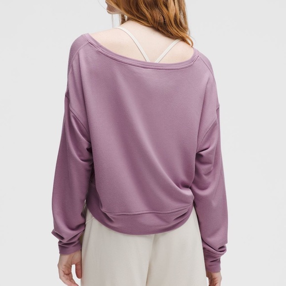 lululemon athletica Tops - ❤️ Lululemon BeCalm Scoop Neck Pullover Size M Lavender Luxe NWOT
